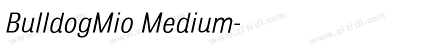 BulldogMio Medium字体转换